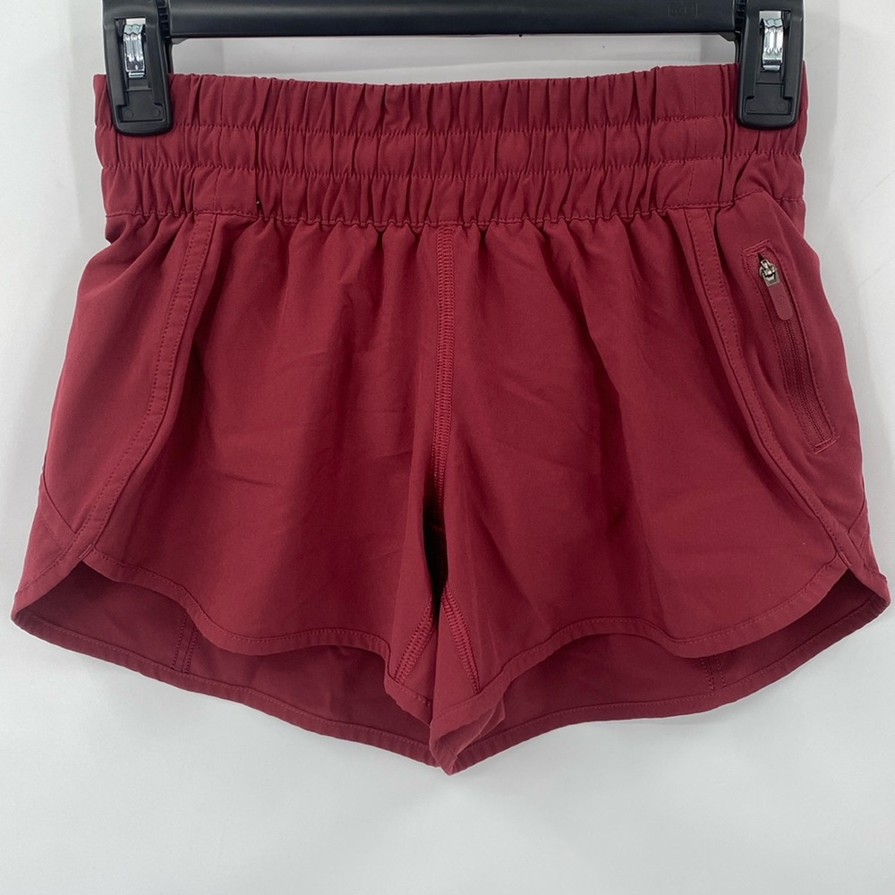 Lululemon Running Workout Shorts Activewear Elastic Waistband Size 4